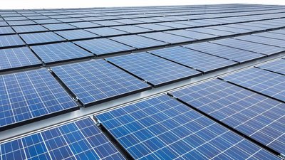 Eine Photovoltaikmodule fläche